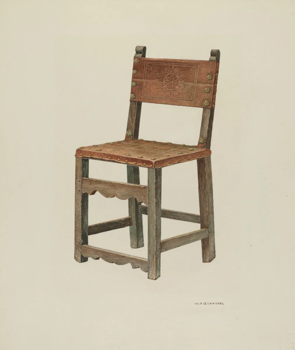 Chair by William Kieckhofel, index of american design, 1935-1942