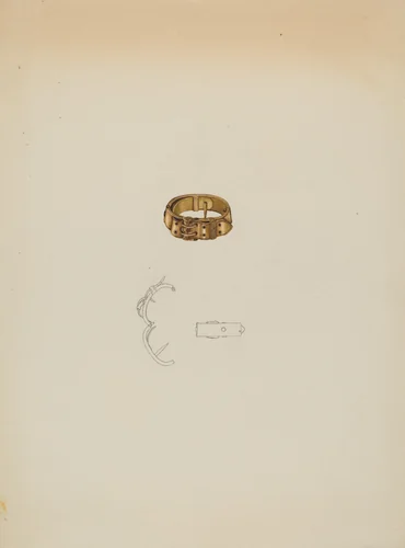 Tie Clasp by Isidore Steinberg, index of american design, 1937