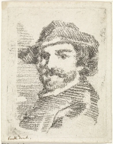 Man met hoed by Aert Schouman, print, 1725-1792