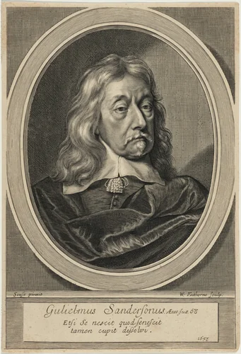 Sir William Sanderson by William Faithorne, print, 1658