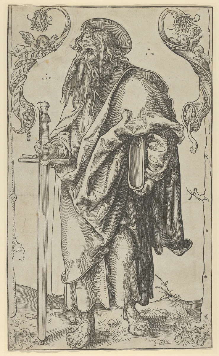 Paul from Christ, the Apostles and St. Paul by Lucas Cranach, print, 1472-1553