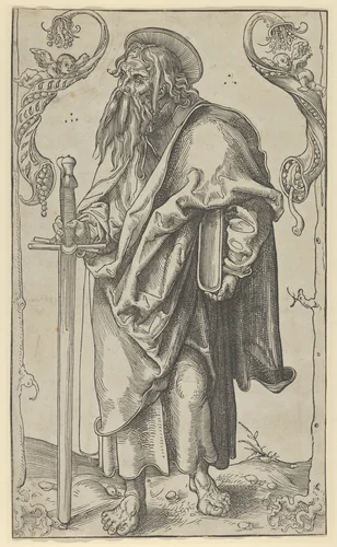 Paul from Christ, the Apostles and St. Paul by Lucas Cranach, print, 1472-1553