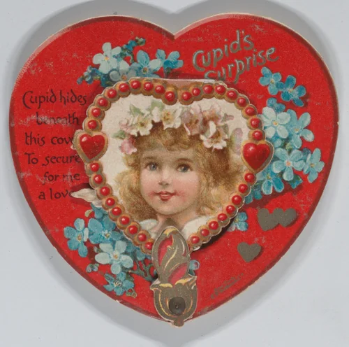 Valentine - Mechanical - Heart opens to reveal Cupid by anonymous, other, 1875