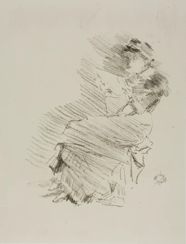 Reading by James McNeill Whistler, print, 1879-1887