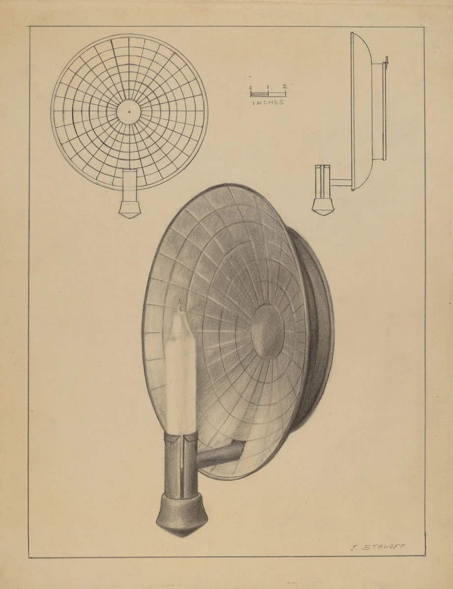 Sconce by Jack Staloff, index of american design, 1935-1942