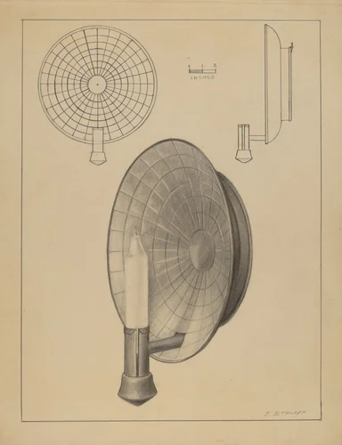 Sconce by Jack Staloff, index of american design, 1935-1942