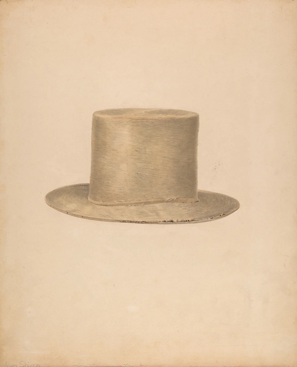Man's Hat by Alvin Shiren, index of american design, 1939