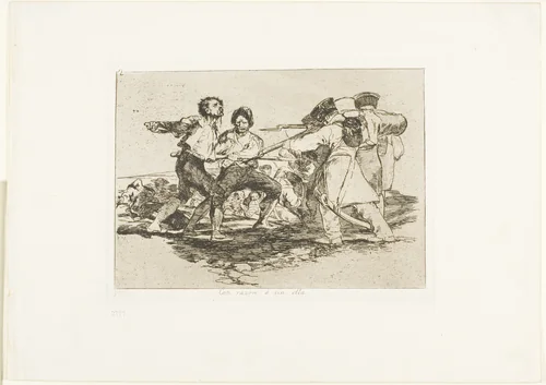 Rightly or wrongly, plate two from The Disasters of War by Francisco José de Goya, print, 1812-1815