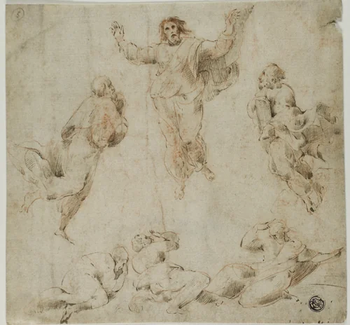 Transfiguration by Raffaello Sanzio, drawing, 1528-1532