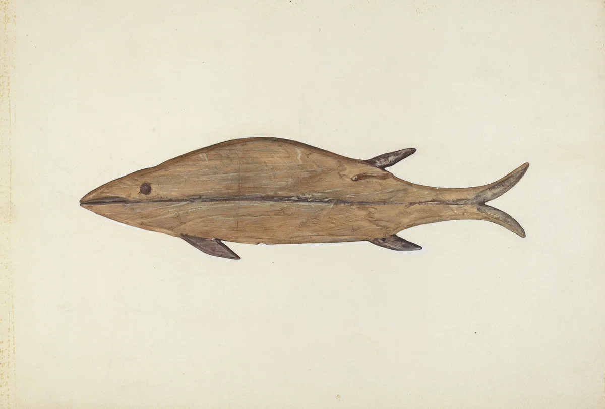 Fish Weather Vane by Frances Matsubara, index of american design, 1938