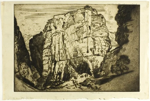 The Home of the Baa Laam by Joseph Pennell, print, 1913