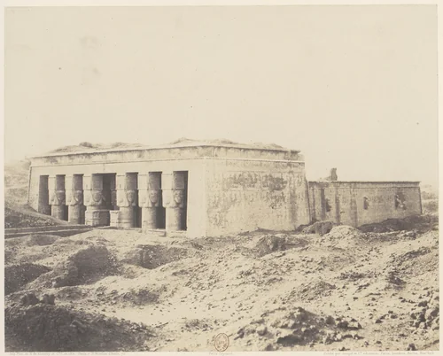 Dendérah (Tentyris), Temple d'Athôr - Vue Générale by Félix Teynard, photograph, 1851-1852
