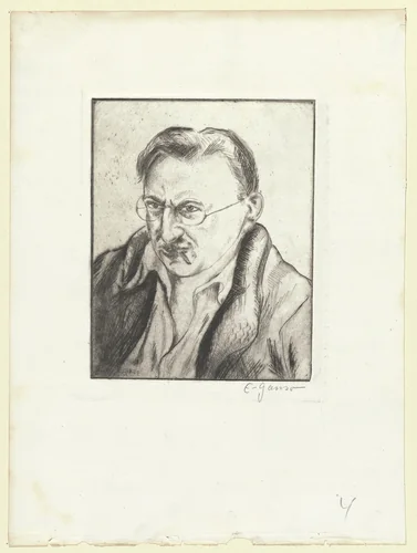 Self Portrait (No. 2) by Emil Ganso, print, 1928