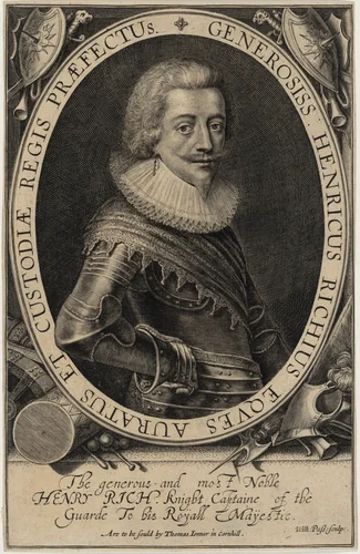 Henry Rich, First Earl of Holland by Willem de Passe, print, 1598-1637
