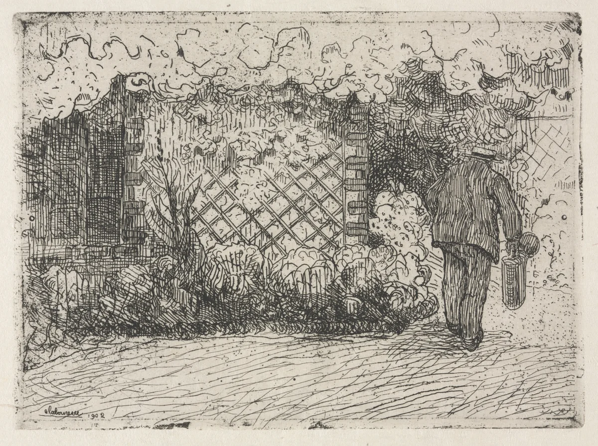 Watering Can by Jean-Émile Laboureur, print, 1902