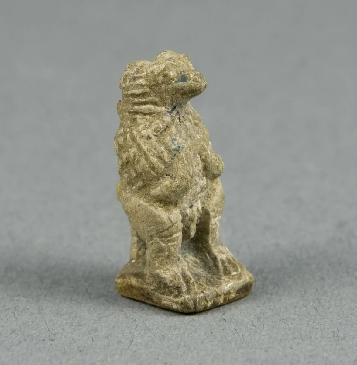 Amulet of the God Thoth as a Seated Baboon by Egyptian, metalwork, -664--332
