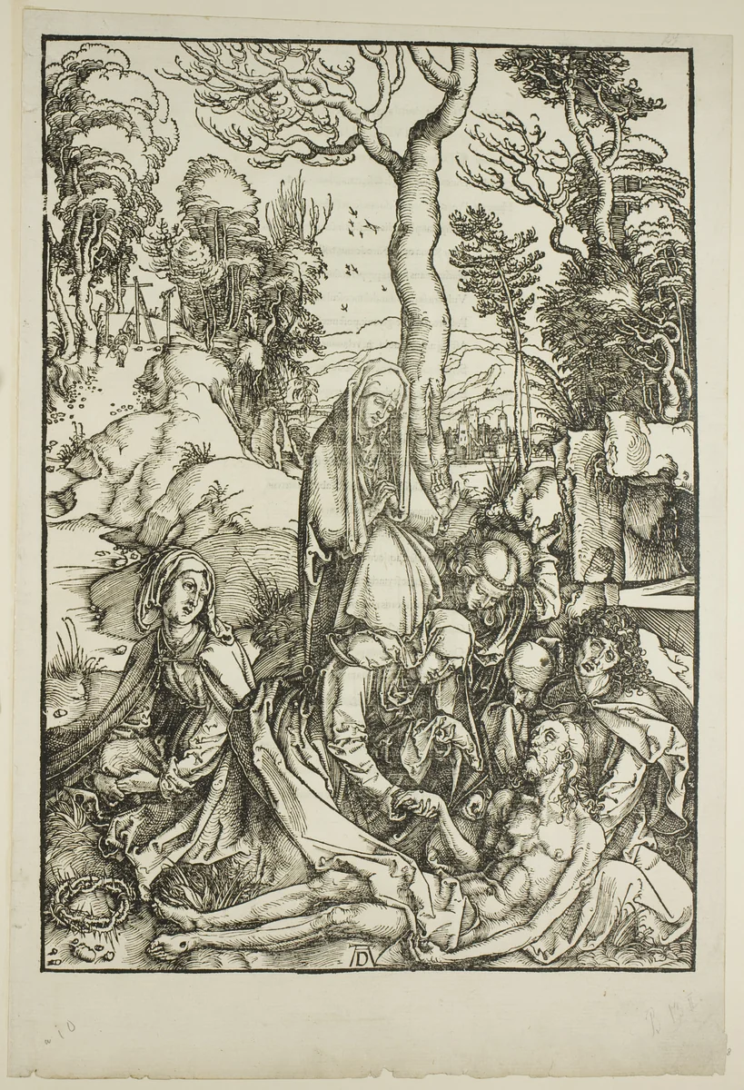 The Lamentation, from The Large Passion by Albrecht Dürer, print, 1498-1499