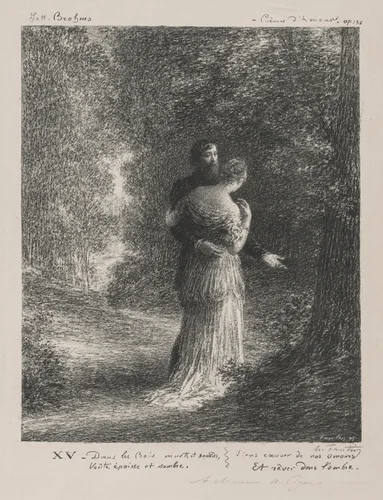 Love Poems (Third Plate) by Henri Fantin-Latour, print, 1893