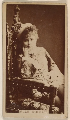 Mlle. Robert, from the Actresses series (N245) issued by Kinney Brothers to promote Sweet Caporal Cigarettes by Kinney Brothers Tobacco Company, photograph, 1890