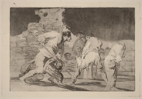 Disparate furioso (Furious Folly) by Francisco Goya, print, 1816