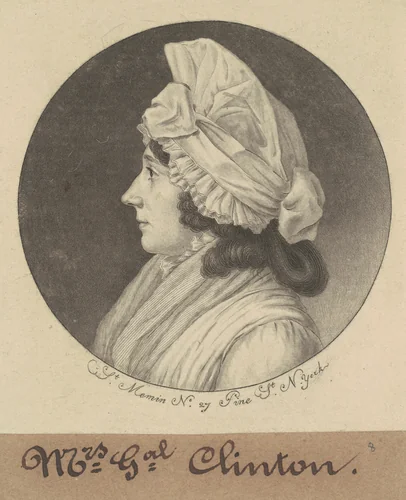Mary Little Gray Clinton by Charles B. J. Févret de Saint-Mémin, print, 1798