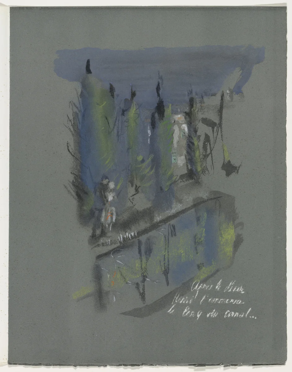 Plate (page 103) from Mille Regrets (A Thousand Regrets) by Christian Bérard, illustrated book, 1947