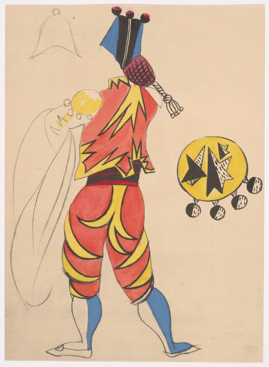 Costume design for the ballet Le Tricorne by Pablo Picasso, illustrated book, 1920