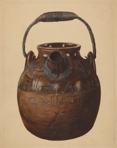 Jug for Batter by Yolande Delasser, index of american design, 1936