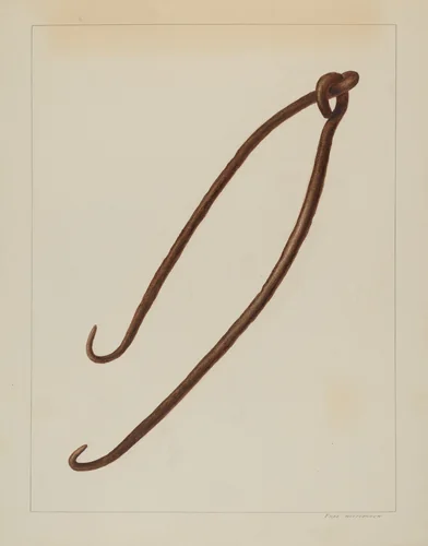 Wrought Iron Pot Hooks by Fred Hassebrock, index of american design, 1938