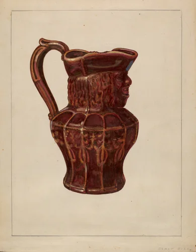 Toby Mug by John Cutting, index of american design, 1936