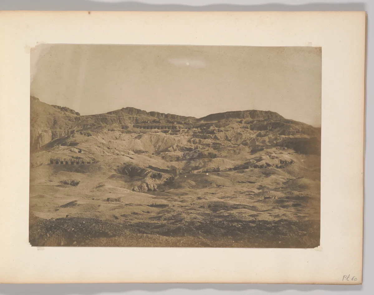 Gournah, Nécropole de Thèbes by Maxime Du Camp, photograph, 1849-1851