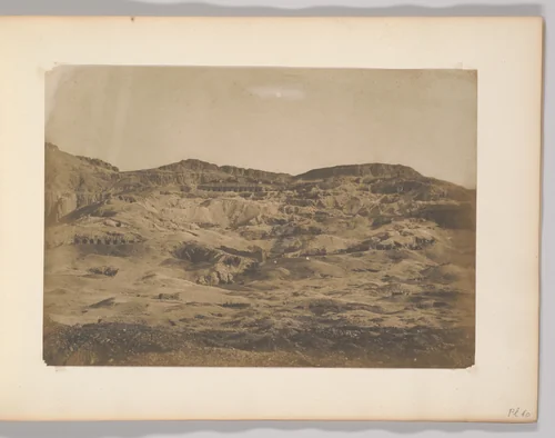 Gournah, Nécropole de Thèbes by Maxime Du Camp, photograph, 1849-1851