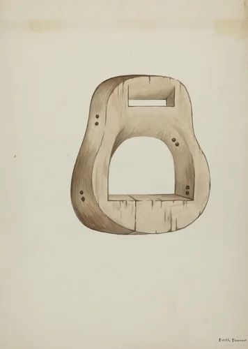 Stirrup by Edith Towner, index of american design, 1937