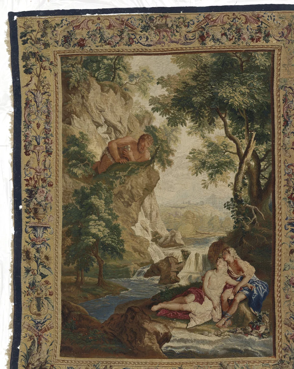 Acis and Galatea Discovered by Polyphemus by Manufacture Royale des Gobelins, textile, 1680-1684