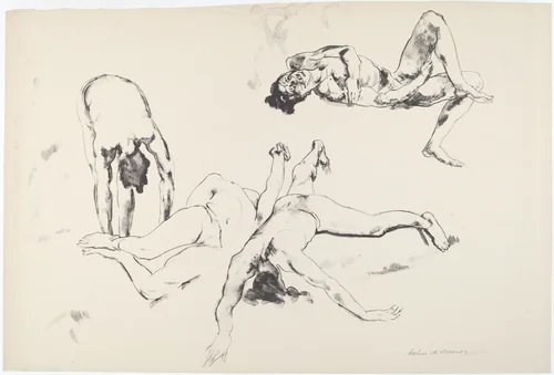 Men in Agony by Arthur B. Davies; George C. Miller, print, 1919-1920
