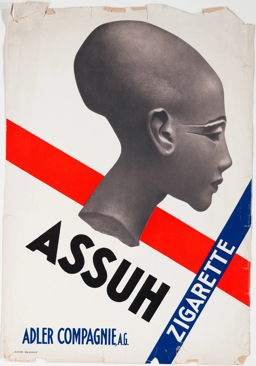 Assuh Zigarette by Herbert Bayer, design, 1925