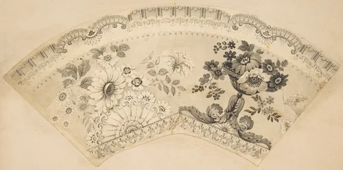 Lace Design by anonymous, drawing, 1800-1899