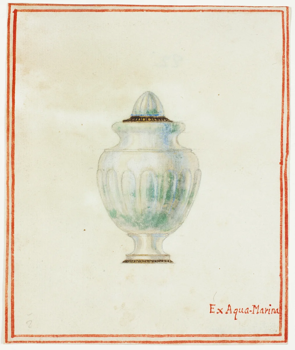 Aquamarine Urn by Giuseppe Grisoni, painting, 1719-1769