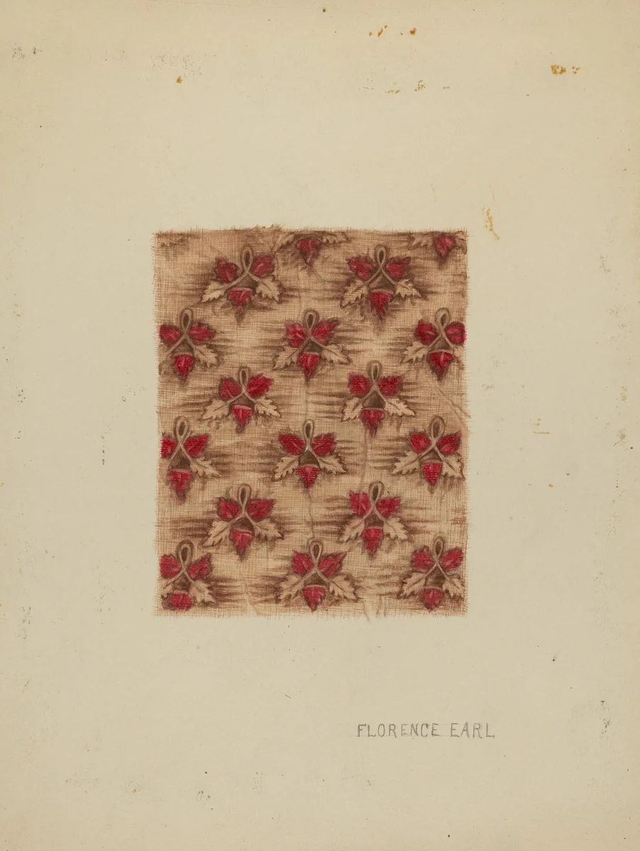 Lining of Baby's Hood by Florence Earl, index of american design, 1937