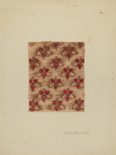 Lining of Baby's Hood by Florence Earl, index of american design, 1937