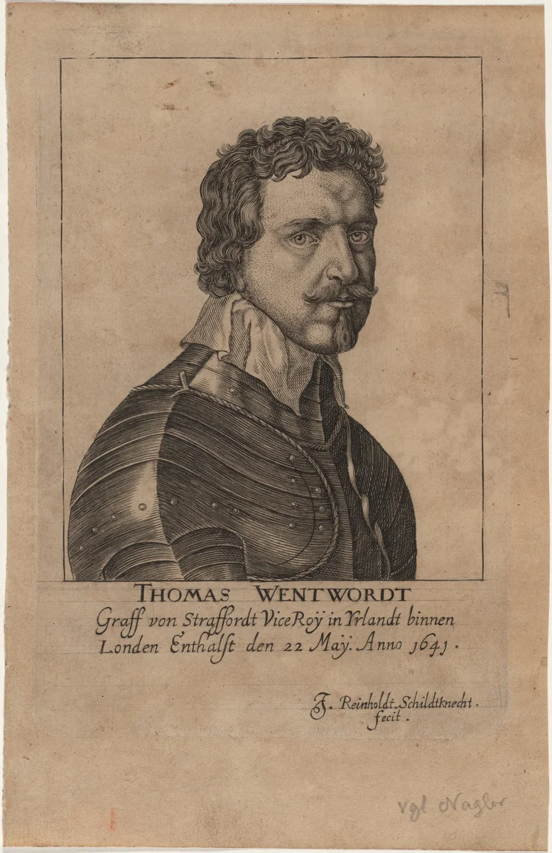 Thomas Wentworth, Earl of Strafford by Johann Reinhold Schildknecht
Anthony van Dyck, print, 1593-1709