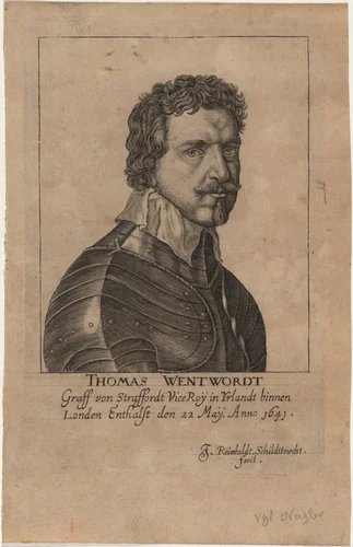 Thomas Wentworth, Earl of Strafford by Johann Reinhold Schildknecht
Anthony van Dyck, print, 1593-1709