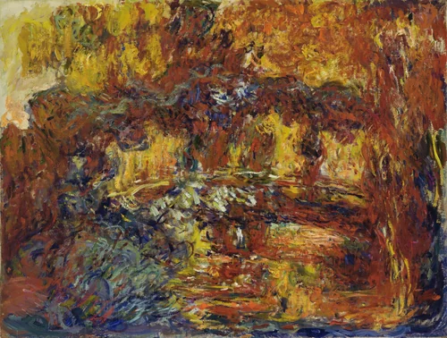 The Japanese Footbridge by Claude Monet, painting, 1920