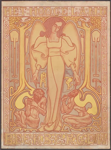 Het Hoogeland, Beekbergen (Poster for a rural social rehabilitation institution in Beekbergen) by Jan Toorop, design, 1896