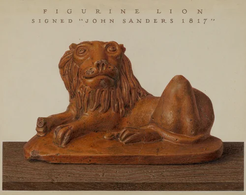 Lion by John Matulis, index of american design, 1937