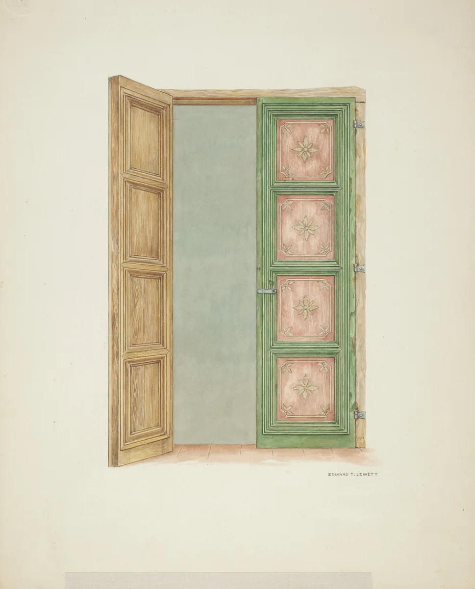 Doors by Edward Jewett, index of american design, 1939