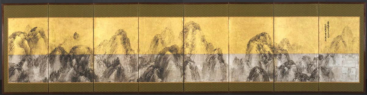 Seventy-two Peaks Against the Blue Sky by Matsumura Goshun, painting, 1785