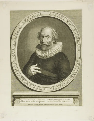 Abraham Bloemaert by Nicolas Visscher, print, 1648
