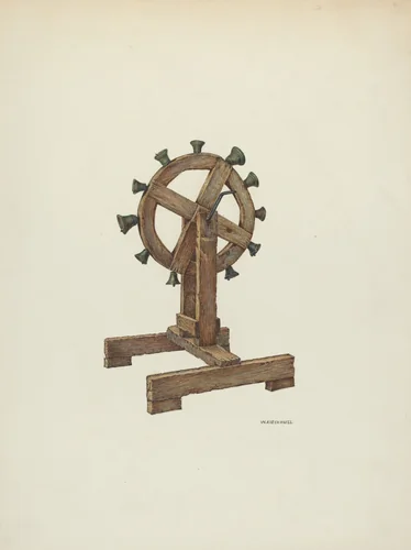 Altar Chimes on Wheel by William Kieckhofel, index of american design, 1941
