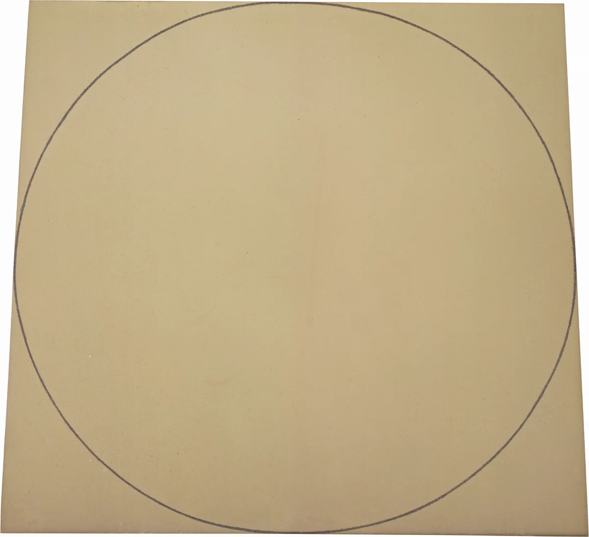 Green Distorted Square-Circle by Robert Mangold, painting, 1971